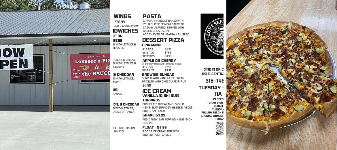 Lovesee's Pizza Menu